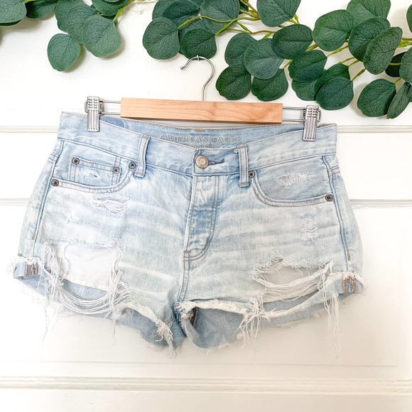 American Eagle Outfitters Pants - AMERICAN EAGLE Tomgirl Shortie Cutoff Denim Short